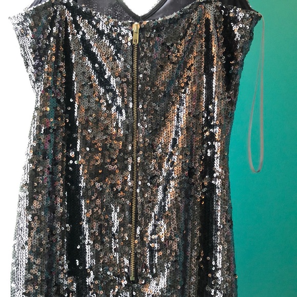 purple sequin mini dress - Picture 4 of 5